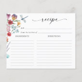 Kaart voor het ontvangen van wilde bloemen (Voorkant)