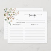 Kaart voor het ontvangen van wilde bloemen (Voorkant / Achterkant)