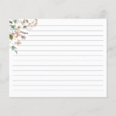 Kaart voor het ontvangen van wilde bloemen (Achterkant)