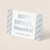 Kaart voor het oogvangen van "HAPPY BIRTHDAY" (Voorkant)