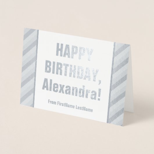 Kaart voor het oogvangen van "HAPPY BIRTHDAY" (Voorkant)