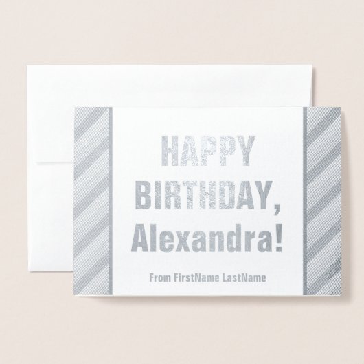 Kaart voor het oogvangen van "HAPPY BIRTHDAY" (Voorkant met envelop)