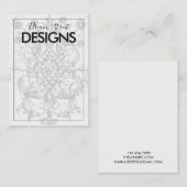 Kaart voor het oormerken van ontwerpen Visitekaartje (Voorkant / Achterkant)