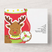 Kaart voor het recept van cacaoverrendiertjes, leu (Achterkant)