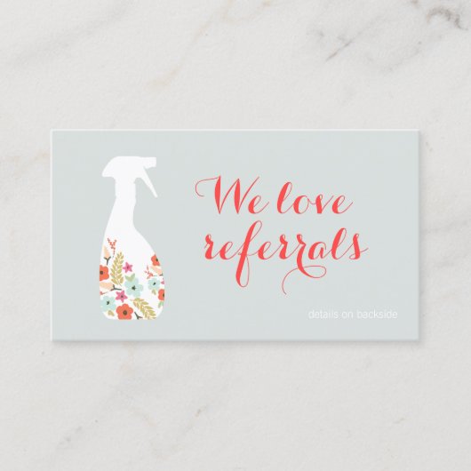 Kaart voor het reinigen van flesjes voor spuitfles (Voorkant)