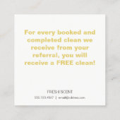 Kaart voor het reinigen van flesjes voor spuitfles (Achterkant)