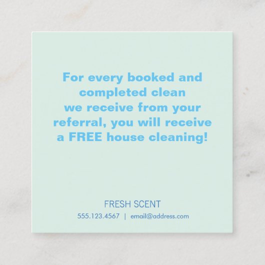 Kaart voor het reinigen van flesjes voor spuitfles (Achterkant)