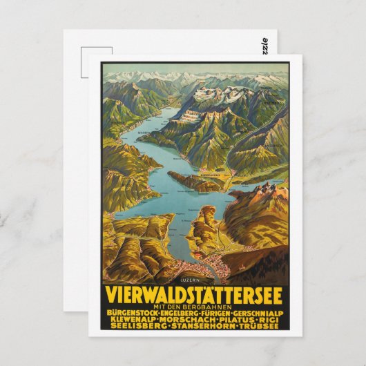 Kaart voor het Uitzicht vanuit de lucht in Midden- (Voorkant / Achterkant)