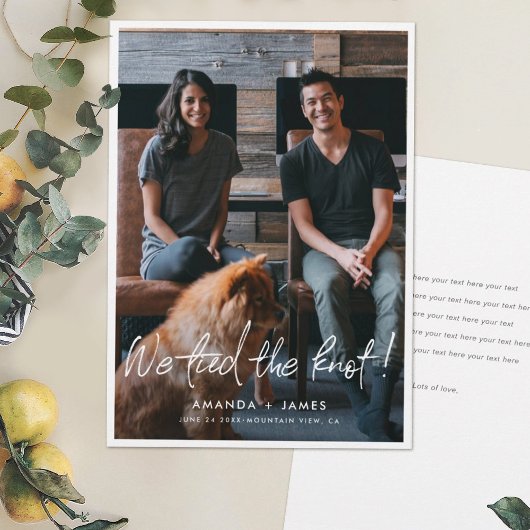 Kaart voor het webinden van foto's met modern scri