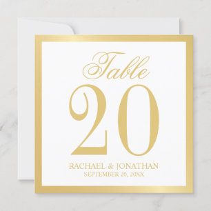 Kaart voor het witte en gouden weddenschap