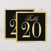 Kaart voor het zwarte en goudweddenschap (Voorkant / Achterkant)