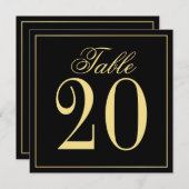 Kaart voor het zwarte en goudweddenschap (Voorkant / Achterkant)