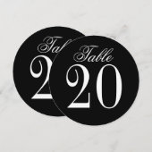 Kaart voor het zwarte en witte weduwenkringnummer (Voorkant / Achterkant)