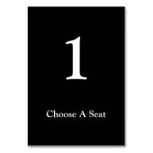 Kaart voor het zwarte/witte weddenbanknummer (Achterkant)