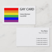 Kaart voor homekaart visitekaartje (Voorkant / Achterkant)