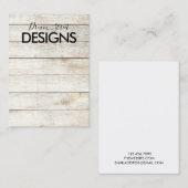 Kaart voor Hout Rustig Earring Display Visitekaartje (Voorkant / Achterkant)