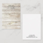 Kaart voor Hout Rustig Earring Display Visitekaartje (Voorkant / Achterkant)