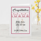 Kaart voor huwelijk en nieuwe vrouw (Gele Bloem)