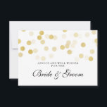 Kaart voor huwelijksadvies Faux Gold Foil Glitter<br><div class="desc">Elegant vrijgezellenfeest / bruiloft Kaart voor huwelijksadvies met glamoureus Faux Gold Foil Glitter Lights en aangepaste tekst. Druk uw familie en vrienden in met dit stijlvolle en moderne design. Volledig aanpasbaar! Eenvoudig te gebruiken en eenvoudig aan te passen. Bestel vandaag nog!</div>