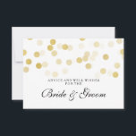 Kaart voor huwelijksadvies Faux Gold Foil Glitter<br><div class="desc">Elegant vrijgezellenfeest / bruiloft Kaart voor huwelijksadvies met glamoureus Faux Gold Foil Glitter Lights en aangepaste tekst. Druk uw familie en vrienden in met dit stijlvolle en moderne design. Volledig aanpasbaar! Eenvoudig te gebruiken en eenvoudig aan te passen. Bestel vandaag nog!</div>