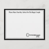 Kaart voor huwelijksbezoek (Achterkant)