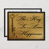 Kaart voor huwelijksbezoek (Voorkant / Achterkant)