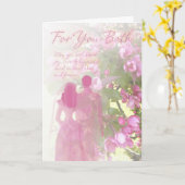 Kaart voor huwelijksdag gefeliciteerd (Gele Bloem)