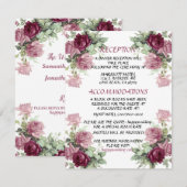 Kaart voor huwelijksdetails, Kaart informatie (Voorkant / Achterkant)