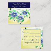 Kaart voor huwelijksuitnodiging notitiekaartje (Voorkant / Achterkant)