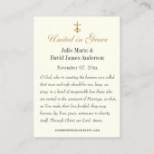 Kaart voor huwelijksverslaafden visitekaartje (Achterkant)