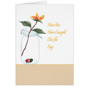 Kaart voor iemand met de griep