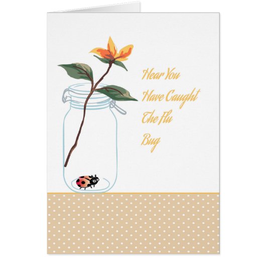 Kaart voor iemand met de griep (Voorkant)