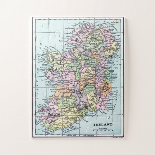  kaart voor Ierland Legpuzzel (Verticaal)