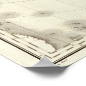 Kaart voor India en Azië Poster (Hoek)