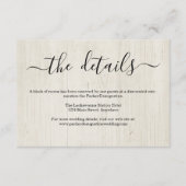 Kaart voor informatie / details - bijtend hout (Voorkant)