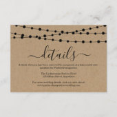 Kaart voor informatievoorziening - Rustic Kraft (Voorkant)