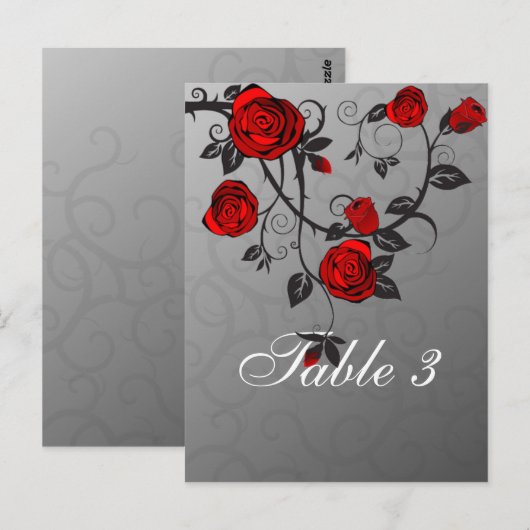 Kaart voor ingerichte Rozen (Voorkant / Achterkant)