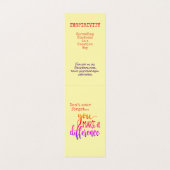 "Kaart voor inspiratie-intensiteit Visitekaartje (Binnenkant ongevouwen)