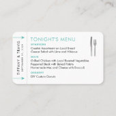 Kaart voor instapmodel ticket plaats mini-menu (Achterkant)