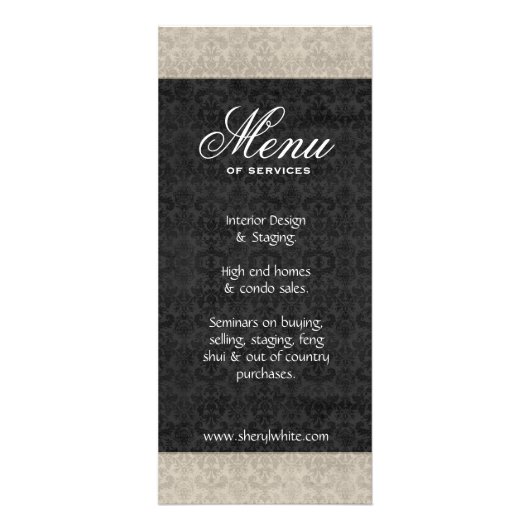 Kaart voor interieurontwerp (Achterkant)