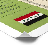 Kaart voor Irak - 1994 Poster (Hoek)