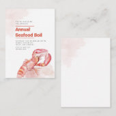 Kaart voor jaarlijkse serumobster notitiekaartje (Voorkant / Achterkant)