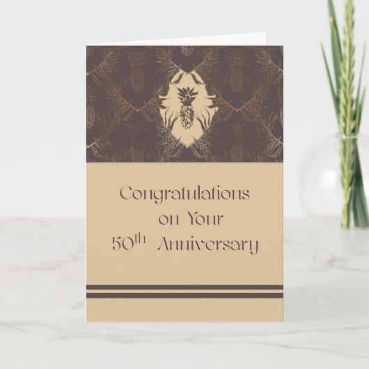 Kaart voor Jubileum van 50 jaar in bedrijf (Voorkant)