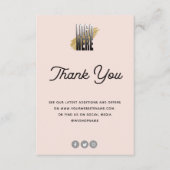 Kaart voor juwelen Blush met Logo (Voorkant)