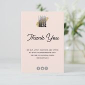 Kaart voor juwelen Blush met Logo (Staand voorkant)