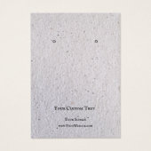 Kaart voor juwelen, Recyclen grijs papier (Voorkant)