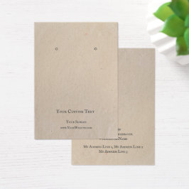 Kaart voor juwelenvertoning,  bruin Kraft