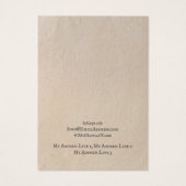 Kaart voor juwelenvertoning,  bruin Kraft (Achterkant)