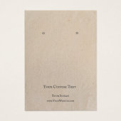 Kaart voor juwelenvertoning,  bruin Kraft (Voorkant)