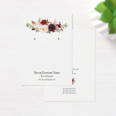 Kaart voor juwelenweergave, Bourgogne Floral (Bureau)